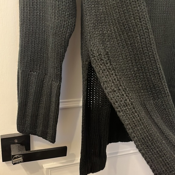 Three Bird Nest Black Boho Funnel Neck Knitted Sweater - Picture 4 of 4